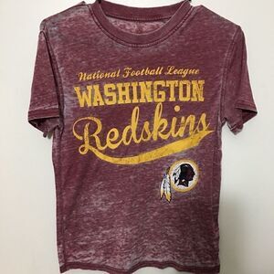 Thin Distressed Red Skins Tee